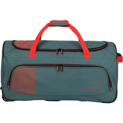 TRAVELITE Сак Travelite Basics fresh Wheeled Duffle bag - Green (Green / Orange)