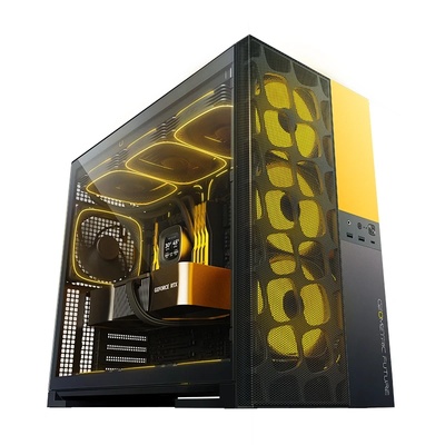 КутияGeometric Future Model 5 Vent Black/Yellow, E-ATX (1AM5VTBY00100)