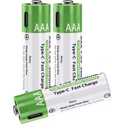 PATONA nabíjecí baterie AAA/LR03 Li-Pol 500mAh 1,5V s USB-C nabíjením, 4ks v balení – Zbozi.Blesk.cz