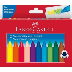 Faber-Castell Комплект от 12 триъгълни пастела FC120010 (FC120010)