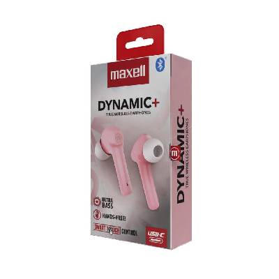 Maxell BT Dynamic+TWS slúchadlá - ružové