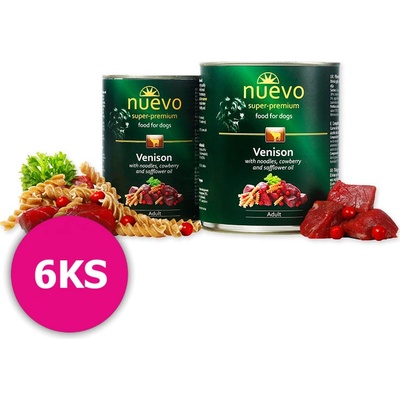 Nuevo Dog Adult Venison Menue 6 x 400 g