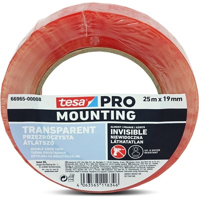 Tesa Pro 66965 Páska montažní 25 m x 19 mm priehladná