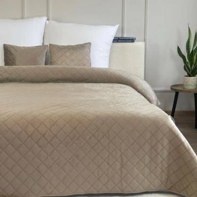 Euromat Přehoz Na Postel Oboustranný Amarante Béžová 010 180x220+2x 40x40