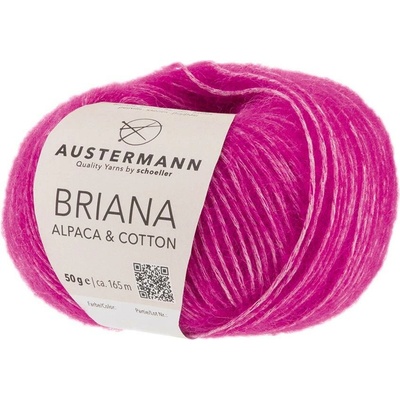 Austermann BRIANA Alpaca & Cotton - 51% alpaka, 49% bavlna - Ručně pletací příze Barva: 004 CYCLAM