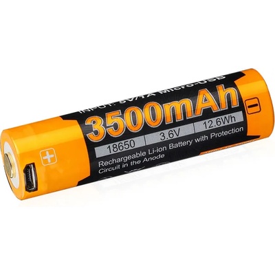 Fenix USB акумулаторна батерия 18650, 3500 mAh, Li-Ion (FE18650LI35USB)