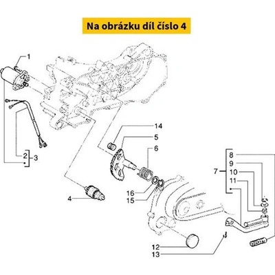 Piaggio Startovací pastorek 100-180ccm 431321