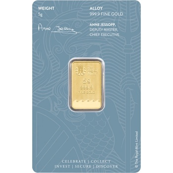 The Royal Mint Britannia Velká Británie zlatý slitek 5 g