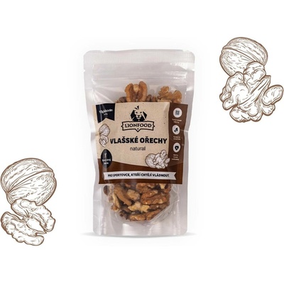LIONFOOD Vlašské ořechy NATURAL 200 g