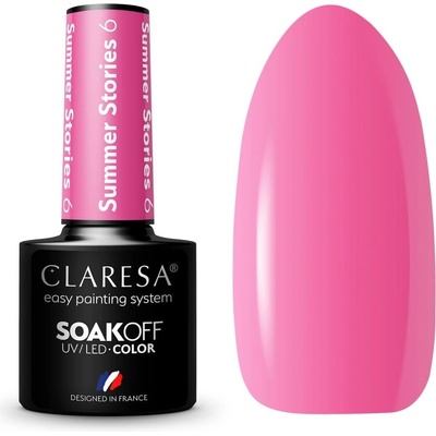 Claresa SoakOff UV/LED Color Summer Stories gelový lak na nehty odstín 6 5 g