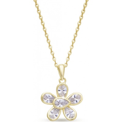 Biju Pozlacený řetízek 14k s kytičkou 3002397