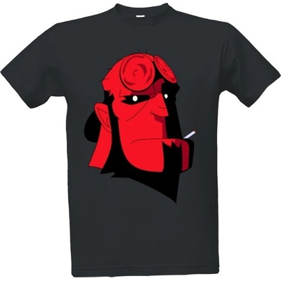 Tričko s potiskem Hellboy pánské tmavě šedá