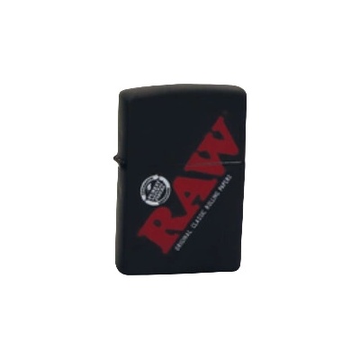 ZIPPO RAW BLACK LOGO