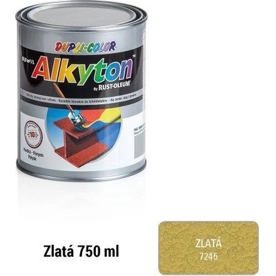 Rust oleum Alkyton 750 ml kladívková barva zlatá