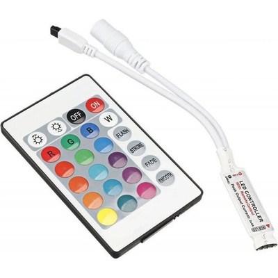 Ovládač LED pásků RGB 12V/3x2A , mini, IR D.O. 24 tlačítek