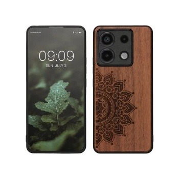 Image 1 of kwmobile Дървен калъф за Xiaomi Redmi Note 13 Pro 5G / Poco X6 5G - кафяв
