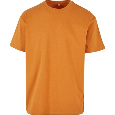 Build your Brand tričko BY 102 oversize krátký rukáv pánské oranžové