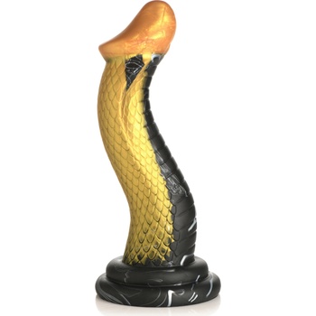 Image 1 of Creature Cocks Golden Mamba Silicone Dildo Gold