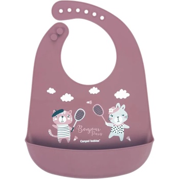 Image 1 of Canpol babies Bonjour Paris Bibs лигавник Pink