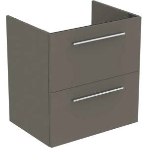 Ideal Standard i. Life A - Шкаф под мивка, 60x44x63 см, 2 чекмеджета, сив матов кварц T5255NG (T5255NG)