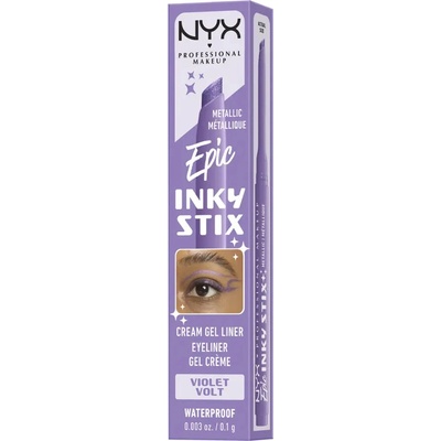 NYX Professional Makeup Epic Inky Stix gelové oční linky 10 Violet Volt 1 g