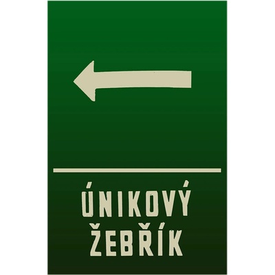 Ceduľa Únikový Žebřík - Retro plechové cedule
