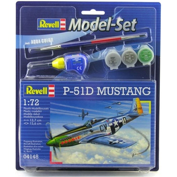 Revell model set plane 64148 P 51D Mustang 1:72