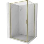 Mexen Exo душ кабина с въртяща се врата 90 x 80 см, прозрачна, златна - 8181-090-080-50-00 (8181-090-080-50-00)