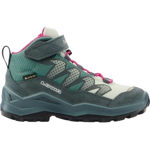 Lowa Детски туристически обувки Lowa Kid's Maddox Pro GTX Mid VC Walking boots - Petrol / Pink - размер 33 (EU) (702-4383-0921)