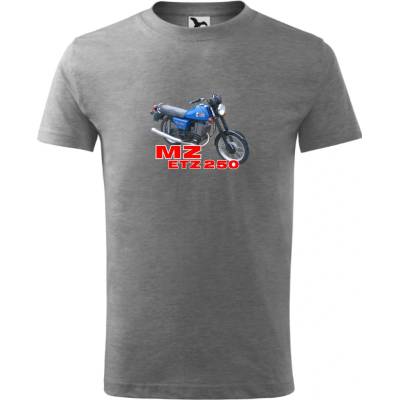 Tričko MZ ETZ 250 sivá