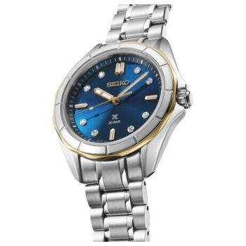Seiko Дамски часовник Seiko Prospex Ladies Marine Sports Diamond-set in Nautical Navy - SUR620J1 (SUR620J1)