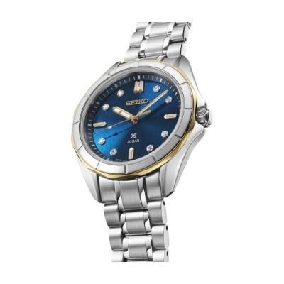 Seiko Дамски часовник Seiko Prospex Ladies Marine Sports Diamond-set in Nautical Navy - SUR620J1 (SUR620J1)