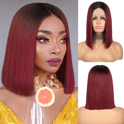 Mikádo parochňa Rebecca so sieťkou Lace Front vínová
