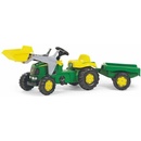 Rolly Toys Šľapací traktor John Deere s prívesom a nakladačom