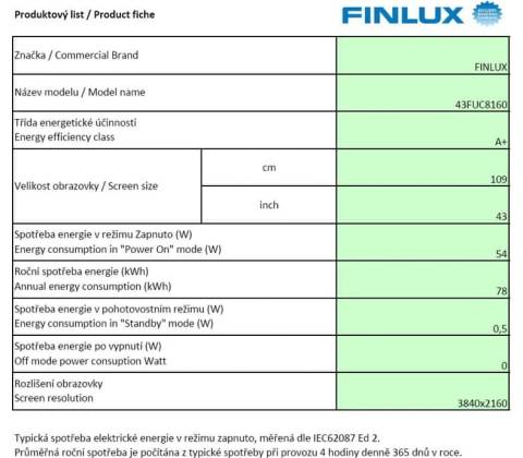 Finlux 43FUC8160