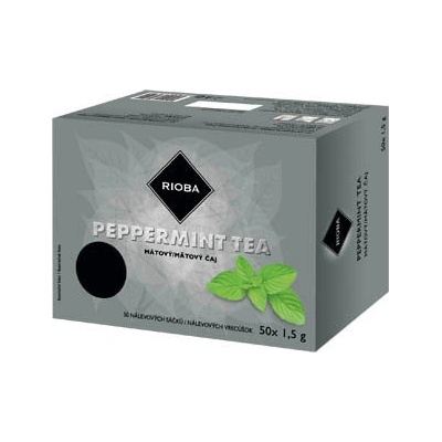 Rioba Peppermint Tea mátový čaj 50 x 1,5 g