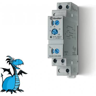 Finder 80.82.0.240.0000, 2Z/6A, 24-240V AC/DC