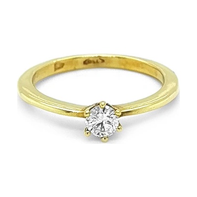 Beny Jewellery zlatý zásnubní s Diamantem 2011104