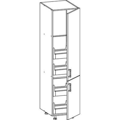 BRW Висок шкаф Older - D4STW_60/207_L/L - с плавно прибиране (D4STW_60/207_L/L)