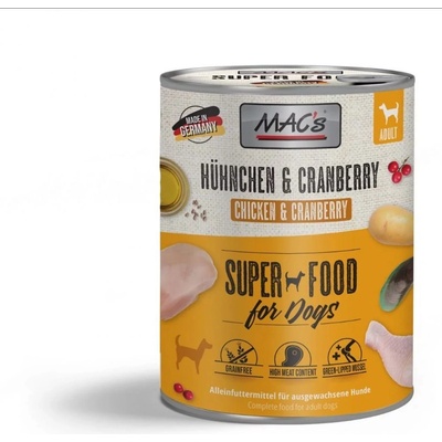 MAC's Dog kura a brusnica 800 g