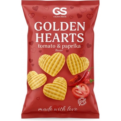 Golden Snack srdiečka paradajka a paprika 70 g