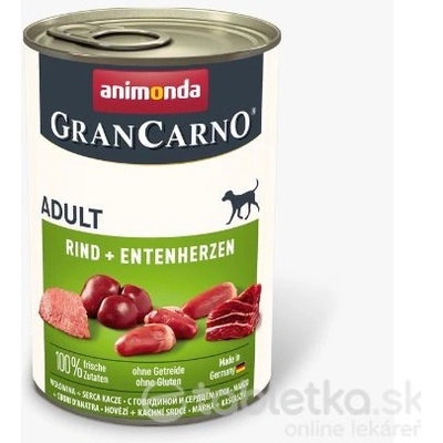 Animonda Grancarno Dog Adult Beef & Duck Hearts 6 x 400 g
