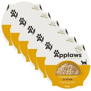 Applaws Консерва за котки с пилешки гърди в бульон 6 x 60 г