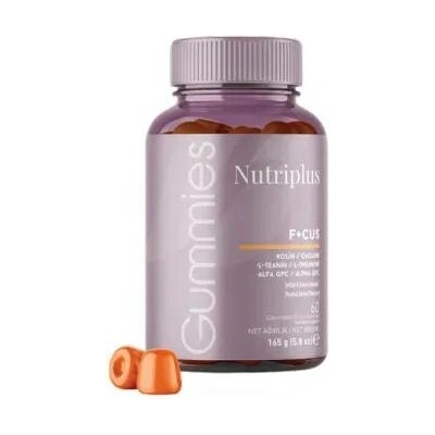 Nutriplus F+CUS Gumové bonbony 165 g