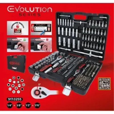 Ks Tools Gola sada 1/4"+3/8"+1/2" 255ks