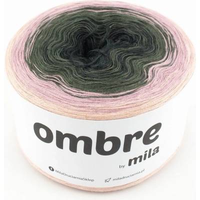 MILA Příze OMBRE Classic 1200m/3nitky M043R- Odkvetlá růže