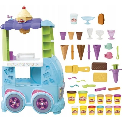 HASBRO Play-Doh Modelína Sada Velký Pojízdný Zmrzlinový Stánek F1039
