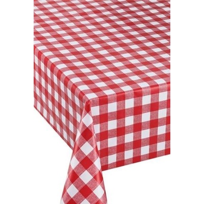 Obrus PVC 3581212, metráž, 20 m x 140 cm, kocka červené, IMPOL TRADE