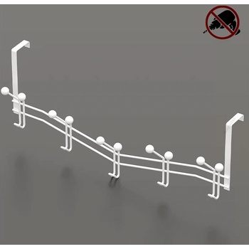 Image 1 of TEKNO TEL ЗАКАЧАЛКА ЗА ВРАТА tekno tel mg-086w , с 5 куки , бяло (h8688438968668)