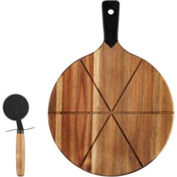 Maku Kitchen Life Комплект дъска и нож за сервиране на пица maku